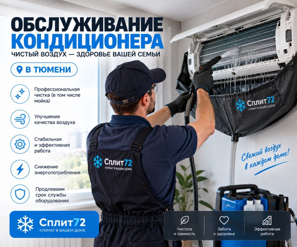 Мойка внутреннего блока кондиционера с чехлом-сборником